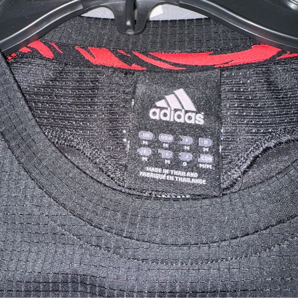 Adidas NBA Chicago Bulls 2011 Long Sleeve Jersey M Black Red - Picture 5 of 7